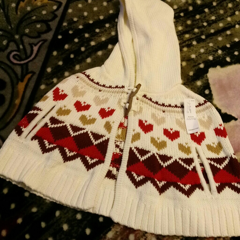 Girls heavy poncho